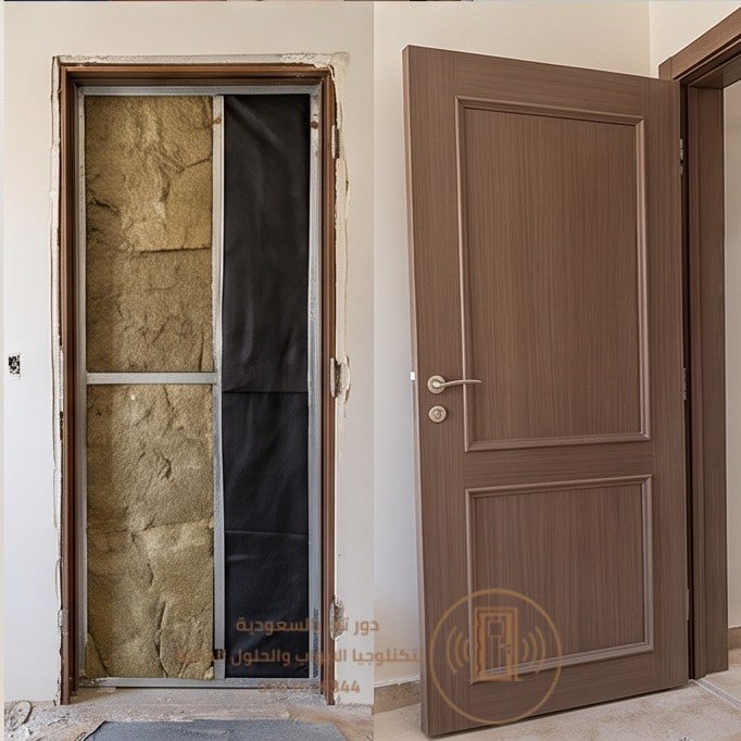 عازل صوت للباب في الجبيل مع التركيب
