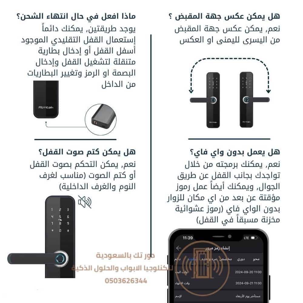 أفضل قفل باب ذكي