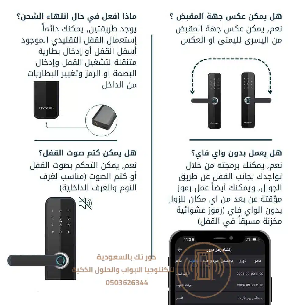 أفضل قفل باب ذكي